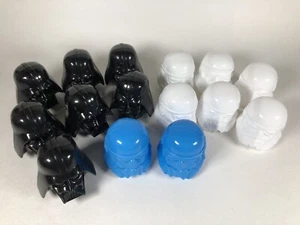 Galerie Star Wars Plastic Candy Holders 15 Helmets Storm Trooper Darth Vader 2” - Picture 1 of 15