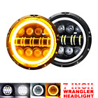 Pair 7 Inch Round LED Headlights Hi/Lo Beam DRL Halo FOR Chevy Truck Camaro C10 Chevrolet LUV