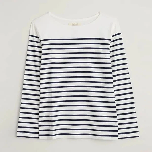 Seasalt Sailor Shirt Falmouth Breton Chalk Maritime - Image 1 of 1