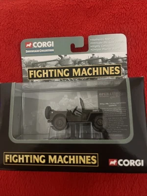 Máquinas de combate Willys MB 1/4 tonelada 4x4 vehículo utilitario Corgi C590076 Foto 1 de 4