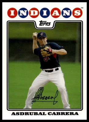 2008 Topps #617 Asdrubal Cabrera - Image 1 of 2