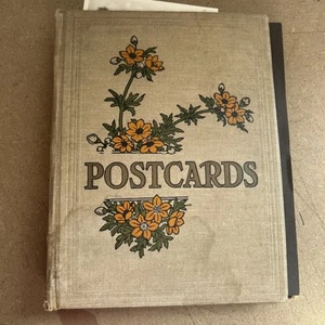Vintage Postcard Album With Various UK THEME Postcards greetings Scotland Etc DE - Picture 1 of 13