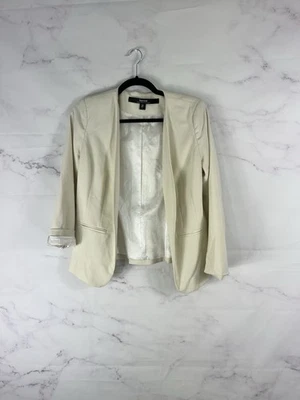 Kensie Cream Soft Knit Blazer Size Small Office Career Business Casual - Image 1 of 4