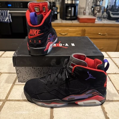 Nike Air Jordan Jumpman MVP Shoes Youth 6.5Y EU 39 Black Purp Raptors DZ5577-006 - Image 1 of 4