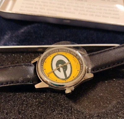  Relógio NFL Great Super Bowl Victories (Super Bowl 1) em lata - Green Bay Packers - Imagem 1 de 4