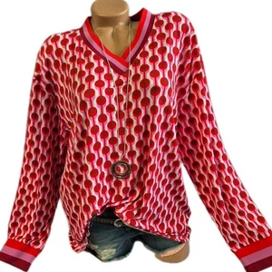 Zwillingsherz Tunika Bluse Damen Shirt Graphisch  Langarm S bis XL (1 633) NEU - Bild 1 von 8