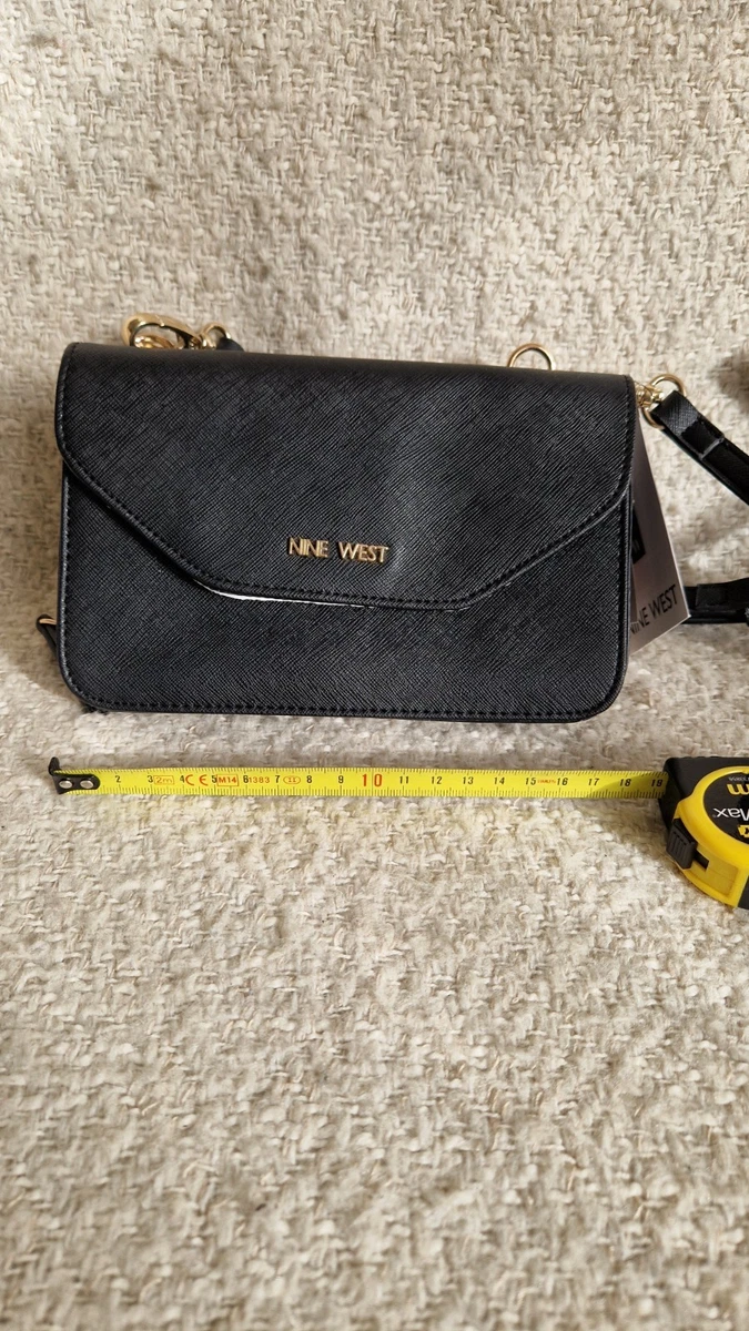 Nine West Women's Peaches Flap Crossbody Bag - Bluestone, Includes Card Case, Adjustable Strap - View #4