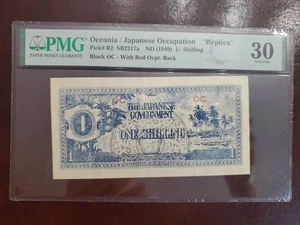 Oceania/Japanese Occupation ND(1949) 1 Shilling PMG 30 Very Fine  - Picture 1 of 2