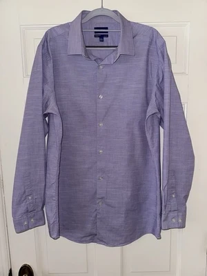 CAMISA DE VESTIR APT 9 PREMIER FLEX PARA HOMBRE MANGA LARGA AJUSTADA, TALLA LG, 16-16.5 #99H Foto 1 de 2