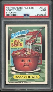 1987 Topps Garbage Pail Kids 9th Series #345b Soggy Oggie PSA 9 MINT Os9 - Picture 1 of 2