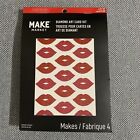 Make Market Diamond Art Card Kit Pink Red Lips New