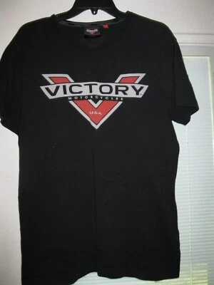 Camiseta Victory Motorcycle USA Med SS 2 Caras Usada Foto 1 de 4