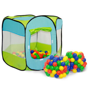 Kinderzelt + 200 Bällebadbälle Pop Up Babyzelt Spielhaus Spielzelt Zelt