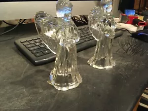 Glass angel candle holders, 10" tall - Picture 1 of 6