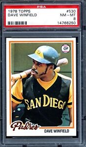 1978 Topps #530 Dave Winfield PSA 8 HOF San Diego Padres 6250