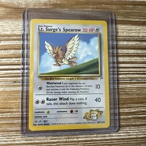 Lt. Surge’s Spearow 83/132 2000 Gym Heroes Unlimited Pokemon WOTC Card LP - Picture 1 of 2