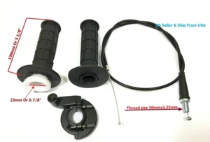 Twist Handle Bar Casting & Throttle Cable Suzuki JR50 1984-2006 Mini Bike (7/8") - Picture 1 of 6