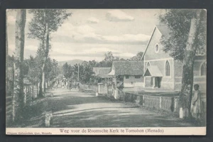 Iglesia Romana Tomohon Pueblo Minahasa Celebes Sulawesi Indonesia ca 1905 - Imagen 1 de 1