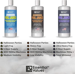 Fog Machine Liquid - Fluid for Smoke Machine Fog - Long-Lasting Fog Juice - M... - Picture 1 of 1