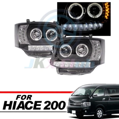 COB Angel-Eye DRL светодиодный проектор фары лампа для TOYOTA Hiace Van 2011-2013 - Изображение 1 из 4