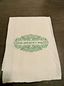 ST PATRICKS DAY VINtAGE LOOK DESIGN MEHLSACK IRISCHES KÜCHENTUCH STICKEREI - Bild 1 von 2