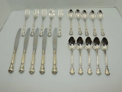 20 piezas. Cuchillo Gorham Sterling Chantilly cucharadita sopa tenedor ensalada sin mono Foto 1 de 4