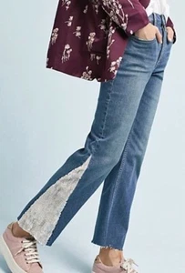 Nuevo con etiquetas $158 para mujer Anthropologie, Pilcro lentejuelas de gran altura recortadas, 27 - Imagen 1 de 5
