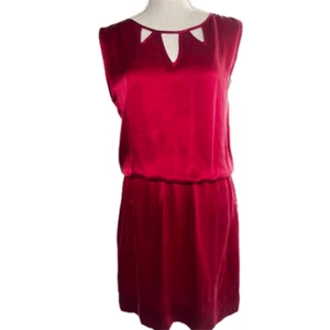 Vestido vintage de seda rojo - Imagen 1 de 4