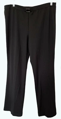 Ladies New York & Co Stretch Pants, Dressy, Strt Leg, Size 20, Silver Buckle - Image 1 of 3