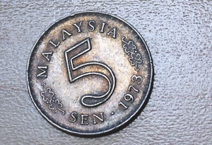 1973 Malaysia 5 Sen - Picture 1 of 2