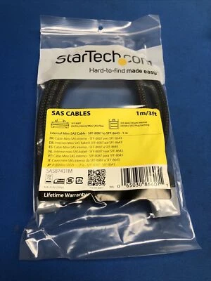 NEW StarTech 1m Internal Mini-SAS Cable - SFF-8087 to SFF-8643-1M - Image 1 of 4