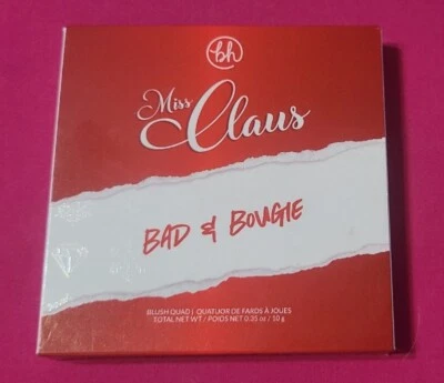 BH COSMETICS MISS CLAUS BAD & BOUGIE BLUSH QUAD NIB  - Image 1 of 4