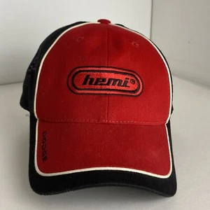 Gorra de béisbol Dodge Hemi gorra de camionero malla trasera roja negra - Imagen 1 de 6