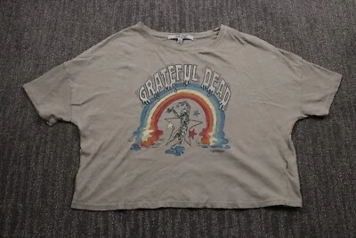 Женская футболка Junk Food 818 Grateful Dead укороченная льняная смесь сделано в США M - Изображение 1 из 4