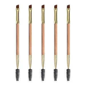 Duo Eyebrow Brush Spoolie Brush and Angled Brow Brush Eyelash Brush for Eye M... - Picture 1 of 7