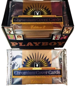 1 PACK PLAYBOY CHROMIUM CARD EDITION 2 FROM FACTORY NIB IN ORIGINAL SHRINK WRAP - Picture 1 of 4