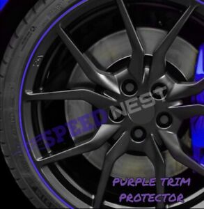 FOR Honda Civic Type R Alloy Wheel Edge PURPLE Rim Protector Trim EP3 FK2 FK8