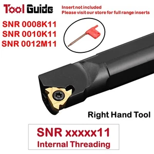 SNR-11, 8mm 10mm 12mm Internal Threading Lathe Tool Holder Carbide Indexable - Picture 1 of 10