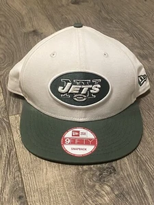 New Era 9Fifty NY Jets NFL Men’s White/Green SnapBack Baseball Cap Hat OS - Picture 1 of 9