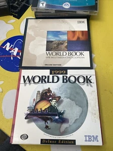 IBM WORLD BOOK 1998 & 1999 ENCYCLOPEDIA DELUXE EDITION Pc Cd-rom w/ key number - Picture 1 of 12