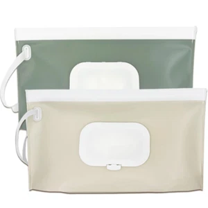 2pcs Wipe Dispenser Portable Refillable Container,Reusable Travel Baby Wipes - Picture 1 of 11