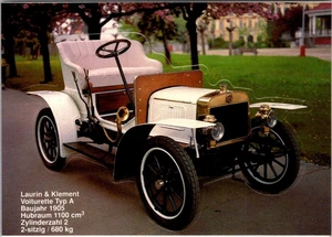 Postal de automóvil LAURIN & KLEMENT 4x6 - Imagen 1 de 2