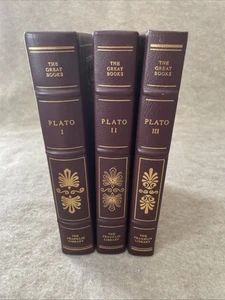 Franklin Library 25th Anniversary Great Books Works of Plato 3 vols NEAR MINT EM - Imagen 1 de 16