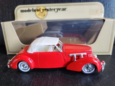 MATCHBOX MODELS OF YESTERYEAR Y-18 1937 CORD 812 RED & WHITE 1978 NIB - Image 1 of 4
