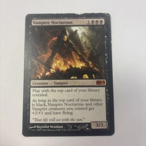 Vampire Nocturnus 118 / 249 HP Magic 2010 Core Set M10 Flying Vampire Lord - Picture 1 of 10
