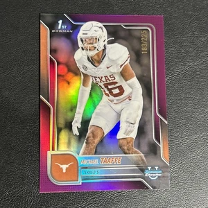 2025 Bowman Chrome University Michael Taaffe Pink Refractor /225 Texas Longhorns - Picture 1 of 2