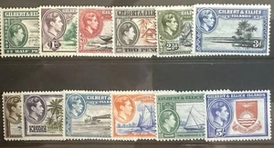 Gilbert & Ellice Islands 1939 KGVI Set Completo VLH Como Nuevo - Imagen 1 de 2