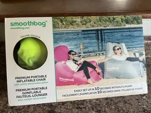 New Fatboy Smoothbag Inflatable Portable Chair No Pump Lime Green - Picture 1 of 12