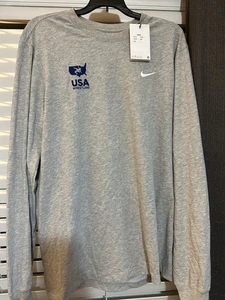 New Men’s Nike Dri-Fit USA Wrestling Long Sleeve Shirt Fargo Championships 2XL - Picture 1 of 2