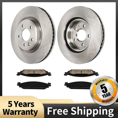 Kit de frenos de disco delanteros para Ford Explorer 2011-2012 2013-2014 V6 3,5 L y L4 2T Foto 1 de 4